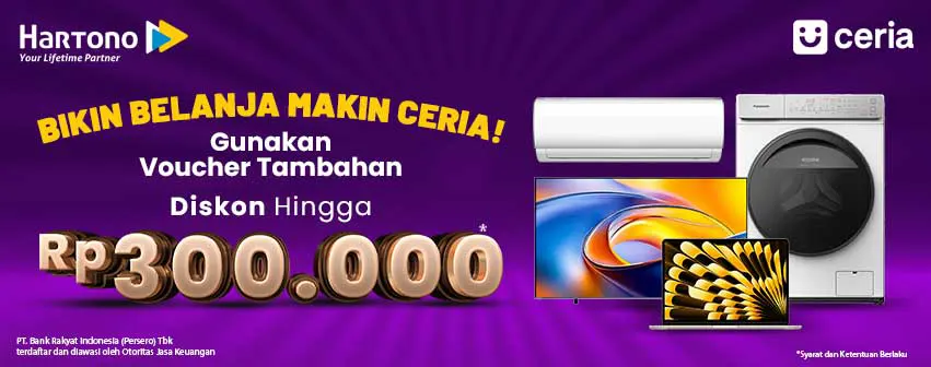 Belanja Elektronik Online hemat pakai BRI Ceria