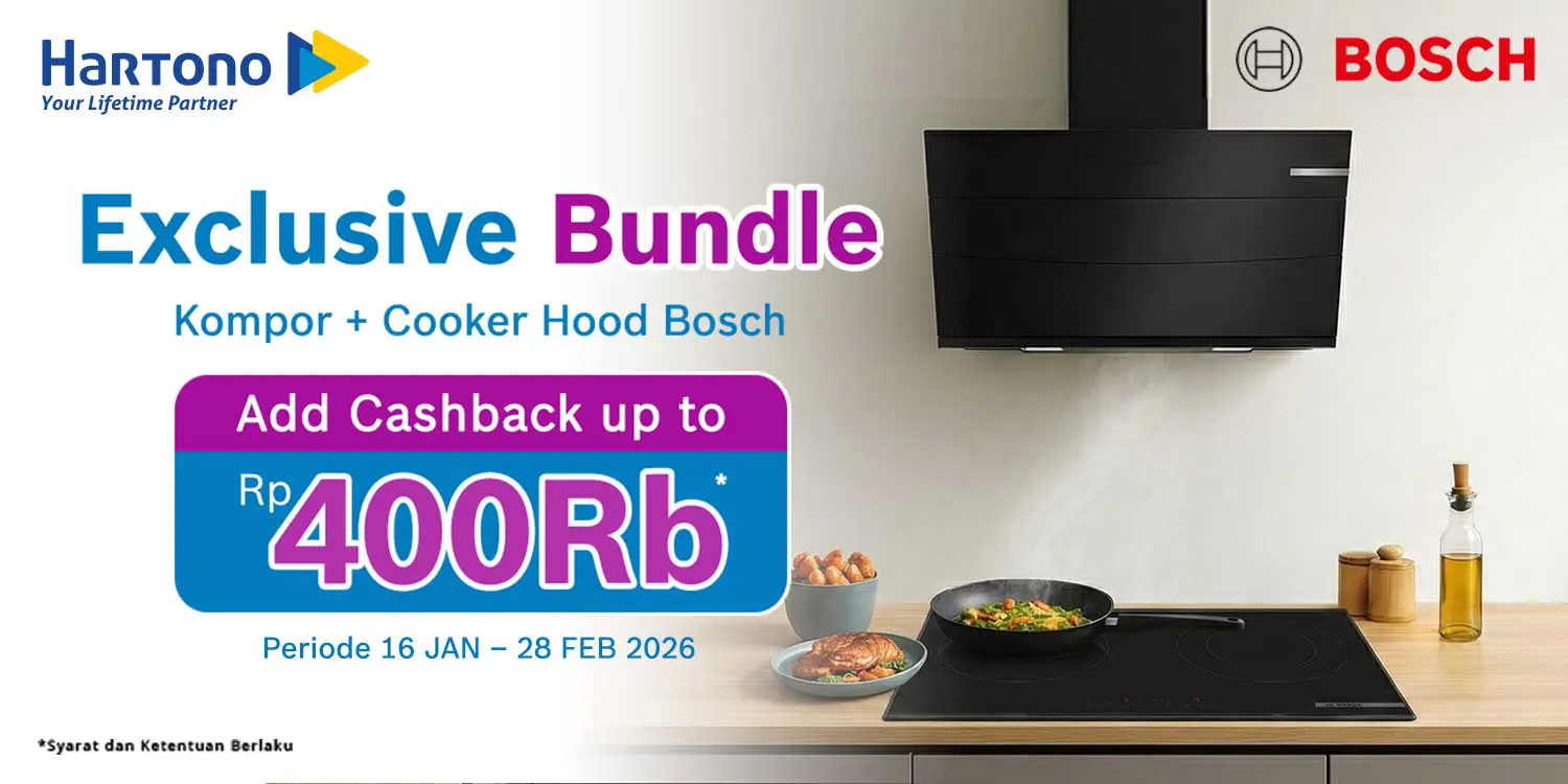 BOSCH Bundling Kompor dan Cooker Hood