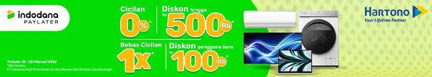 Belanja Elektronik Online di Hartono Lebih Enteng pakai Indodana PayLater