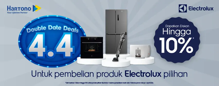 Electrolux 4.4 Diskon hingga 10%