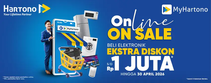 Belanja elektronik online diskon hingga 1 juta