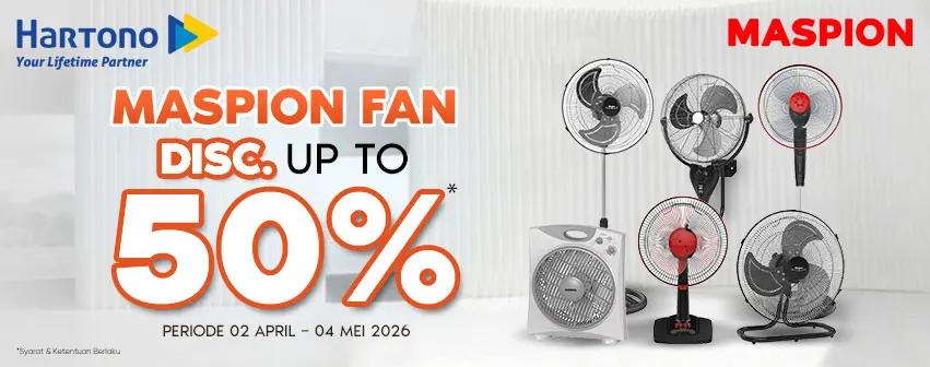 Maspion Kipas Special Discount, Super Irit!