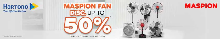 Maspion Kipas Special Discount, Super Irit!
