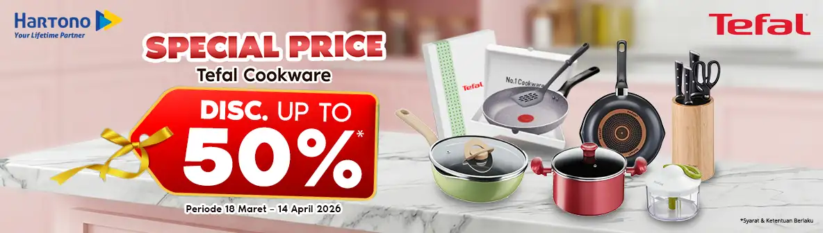 Tefal Cookware Diskon Hingga 50%