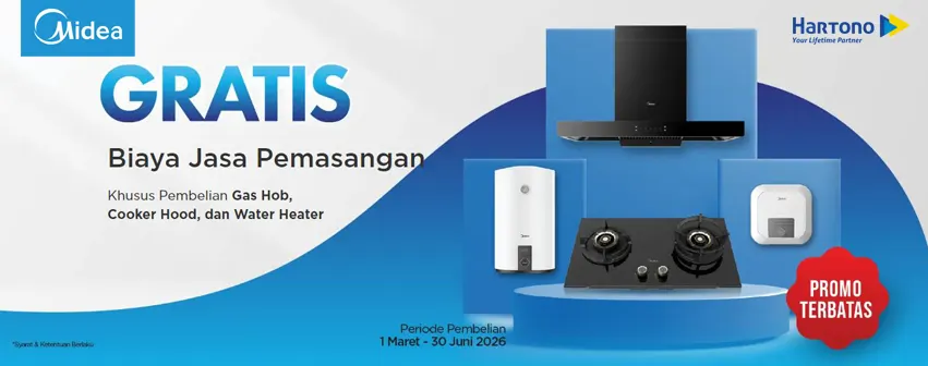 Midea Gratis Instalasi