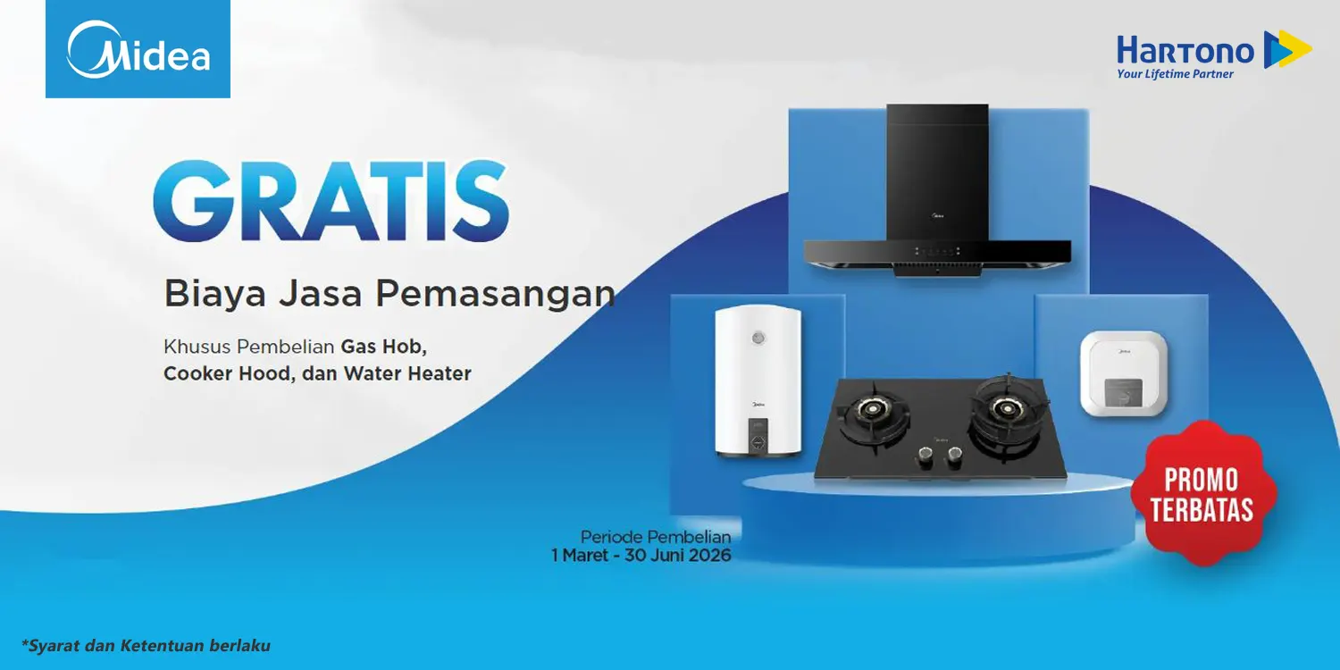 Midea Gratis Instalasi