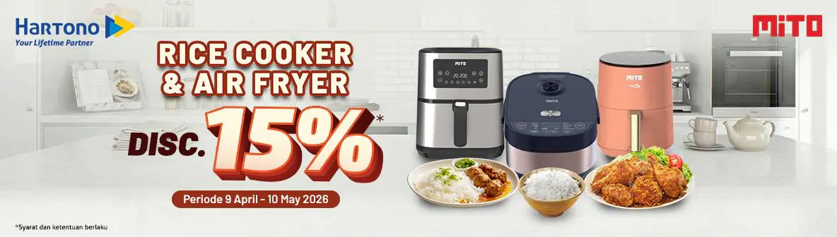 MITO Rice Cooker & Air Fryer