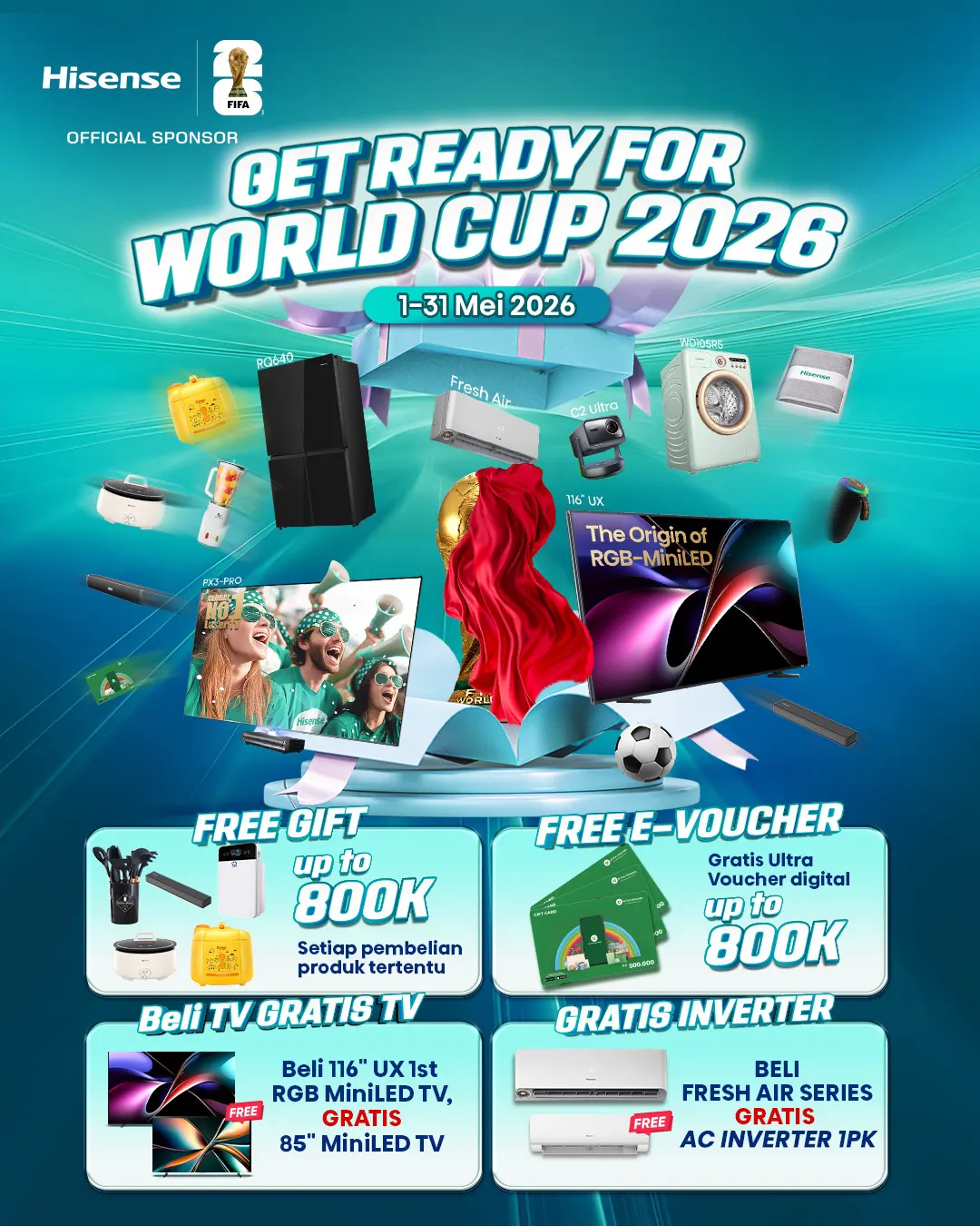 Hisense Get Ready for World Cup 2026