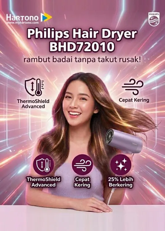PHILIPS PENGERING RAMBUT HAIR DRYER BHD720/10