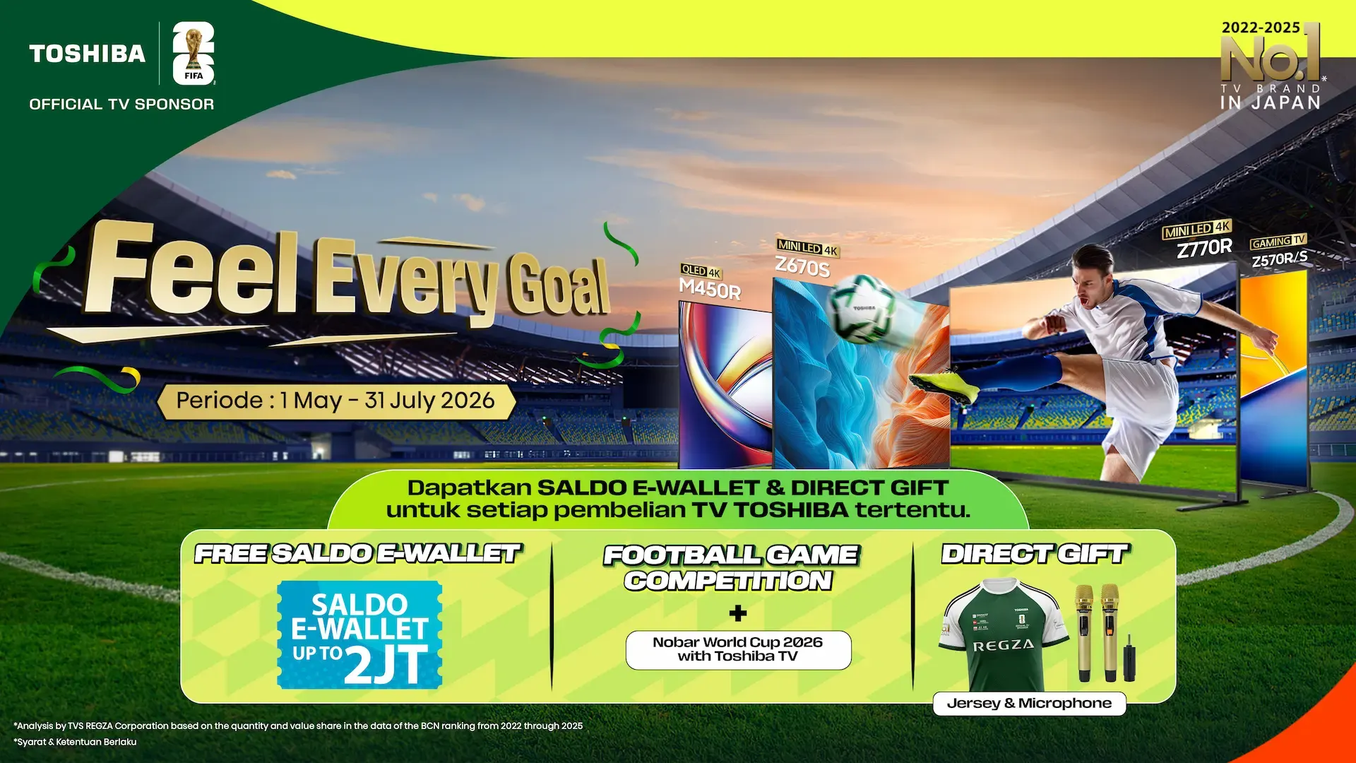 Toshiba TV Feel Every Goal