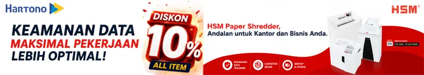 HSM Paper Shredder Diskon 10%