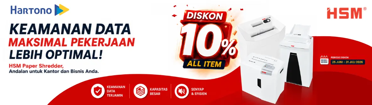 HSM Paper Shredder Diskon 10%