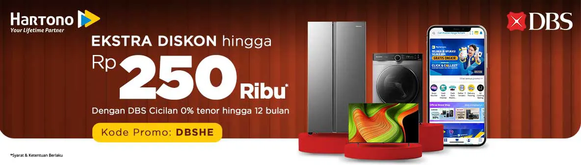 Belanja Elektronik Online lebih Hemat pakai Kartu Kredit DBS diskon hingga 250rb
