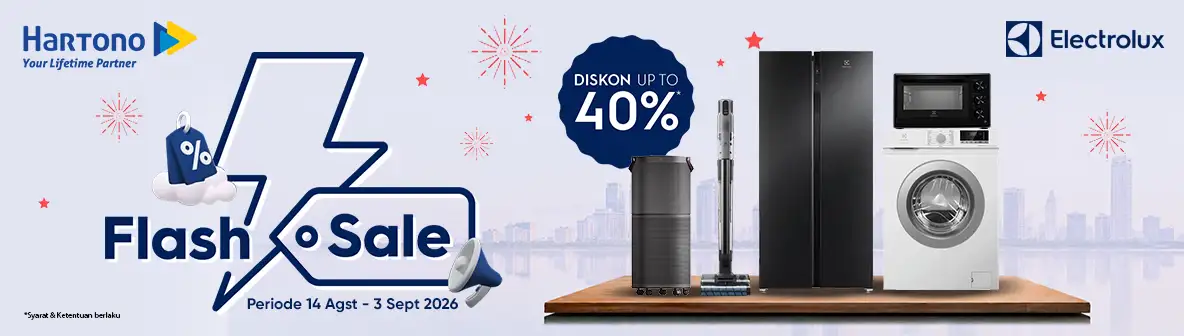 Kulkas & Mesin Cuci Electrolux Flash Sale