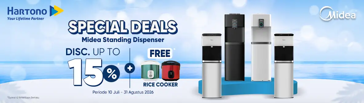 Midea Toshiba Dispenser Gratis Rice Cooker