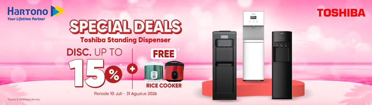 Toshiba Dispenser Gratis Rice Cooker