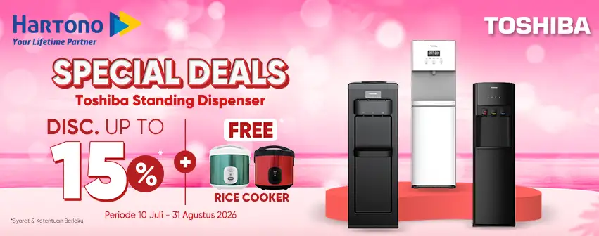 Toshiba Dispenser Gratis Rice Cooker