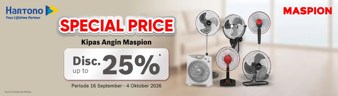 Maspion Kipas Special Discount, Super Irit!