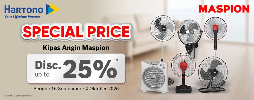 Maspion Kipas Special Discount, Super Irit!