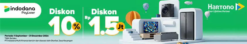 Belanja Elektronik Online di Hartono Lebih Enteng pakai Indodana PayLater