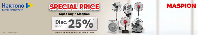 Maspion Kipas Special Discount, Super Irit!