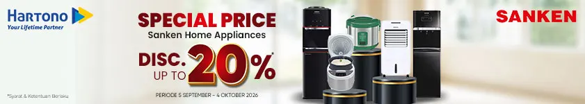 Sanken Dispenser, Air Cooler, Rice Cooker Spesial Sale