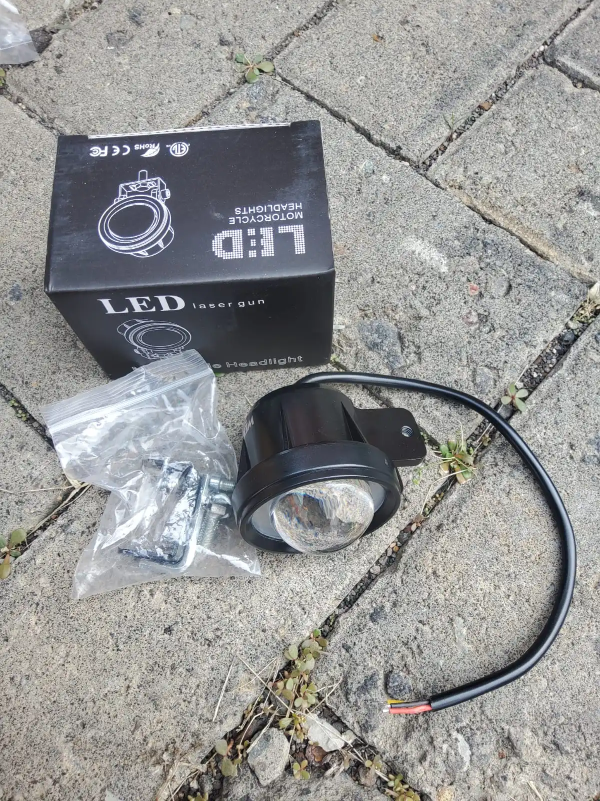 LOT 02 - Auto parts LED light, plastik berwarna bening transparan