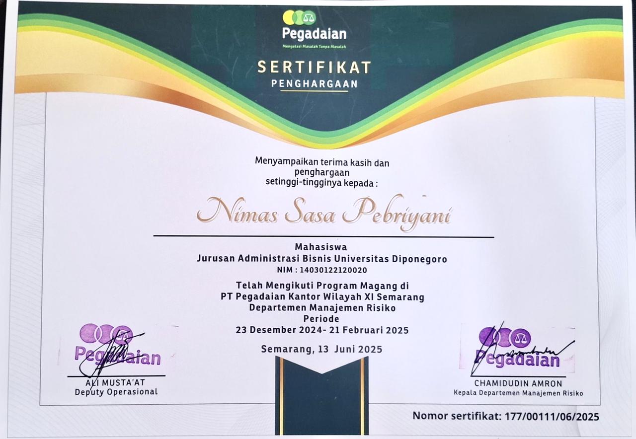 Risk Management Departement
