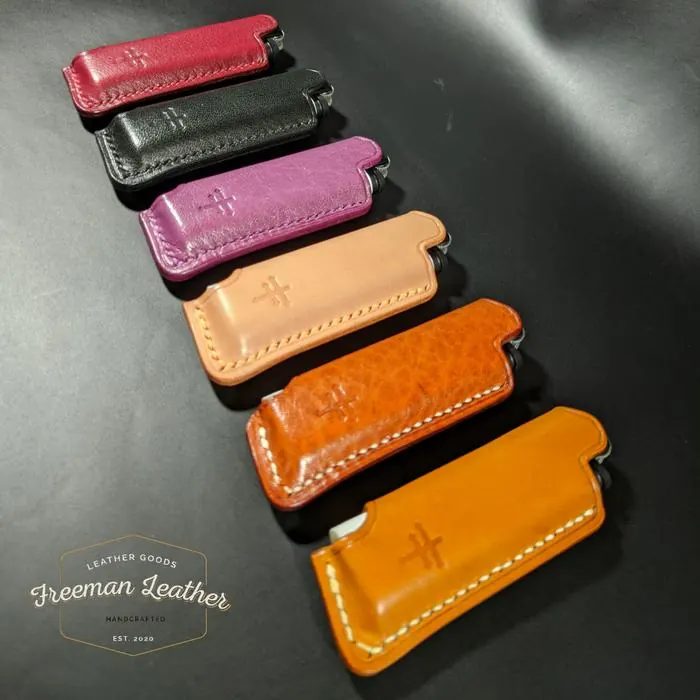 Case Cricket Leather, lighters sarung korek Nabati / Vegetable BASIC