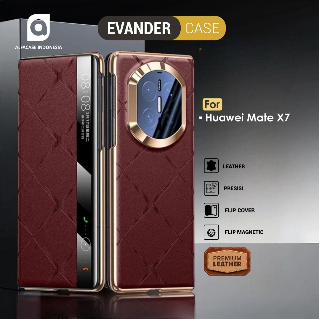 ALFACASE Case Huawei Mate X7 - Evander Flip - Casing X7