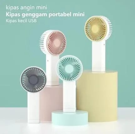 KIPAS ANGIN MINI GENGGAM Cute Lipat PORTABLE Fan Lucu Mungil Simple