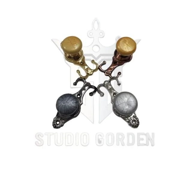 Studiogorden - Hook Gorden Minimalis Marmer/Cantolan samping/Pengait Tali Assesoris Elegan