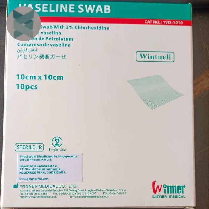 Winner Vaseline Swab isi 10 lembar 10 x 10 cm