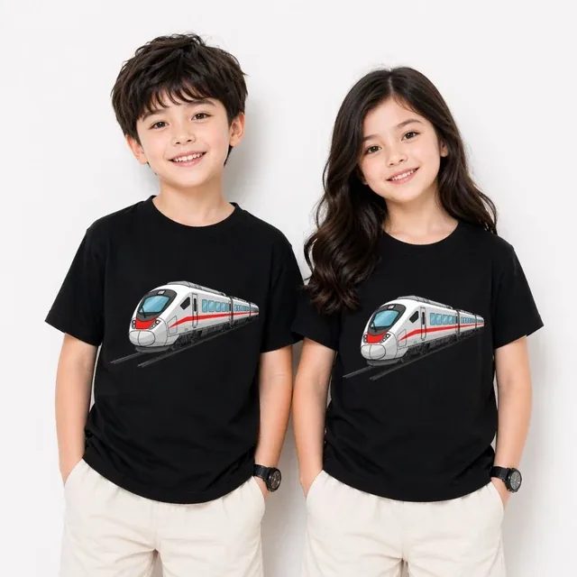 Baju Kaos Anak Kereta l Cotton Combed Unisex S-XXXL