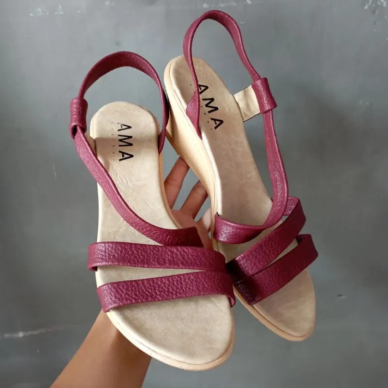 Sandal Wanita Model baru Kulit asli papirut