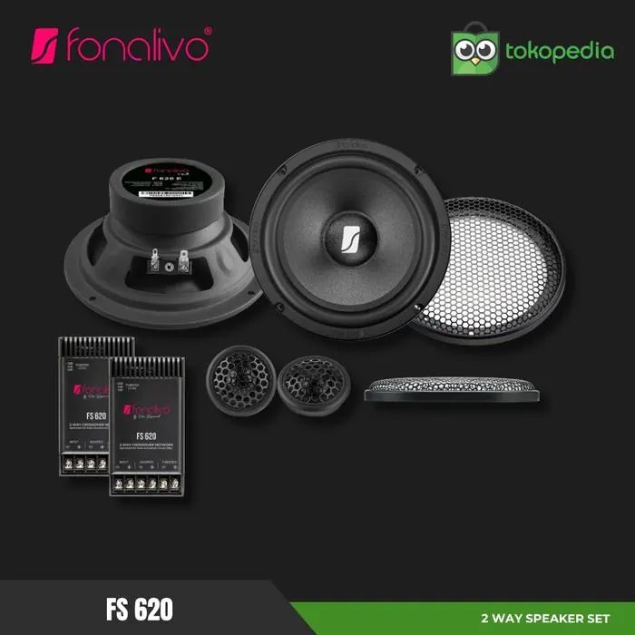 Speaker 2 Way Fonalivo FS 620 Component Set By Vox Research