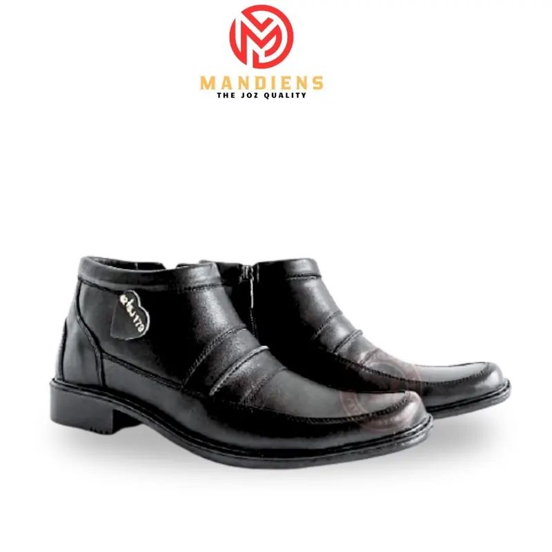 Mandiens SJ179 Sepatu Oxford Pria Kulit Sapi Asli Original Medali Export Quality