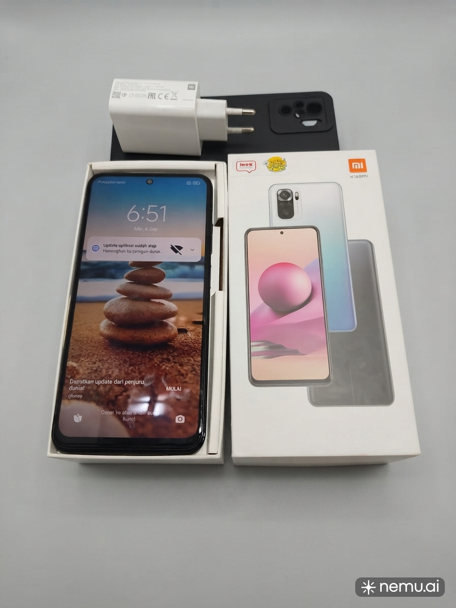 Redmi Note 10S 6/64 GB Second Original - Minus LCD Bayang Tipis