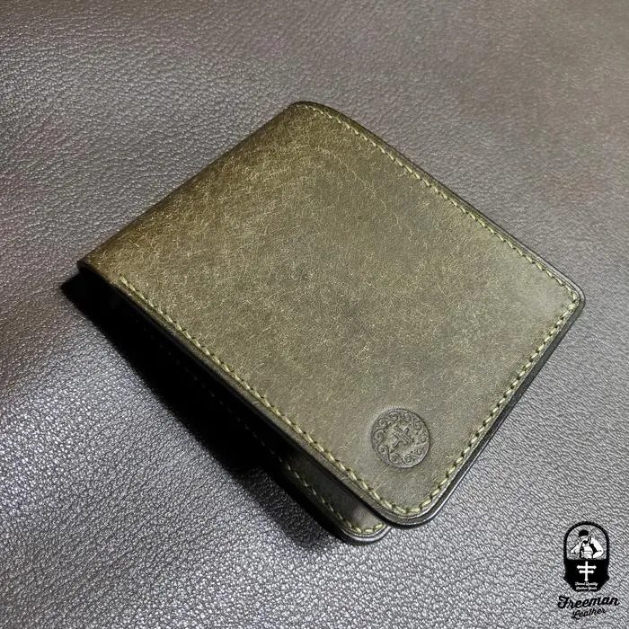 DOMPET KULIT VEGTAN BASIC III BILLFOLD Pueblo Badalassi Itali olive
