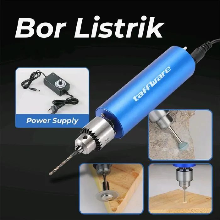 Bor Listrik Mini Grinder Alat Ukir Multifungsi 13000 RPM