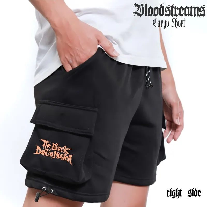 Celana Cargo Pendek Pria The Black Dahlia Murder Short Pants Casual Metal