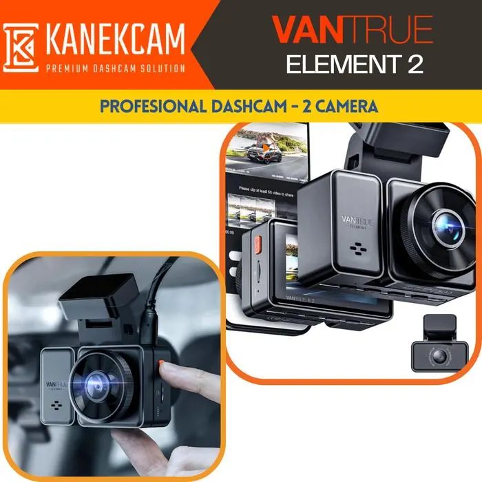 Dashcam Vantrue E2 Element2 Kamera Mobil 2 Camera