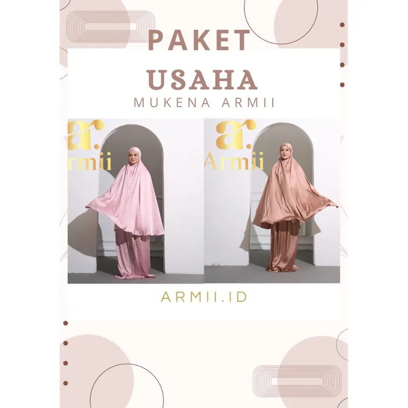 Paket Usaha Mukena Armani ISI 20PCS / Pilih Warna Tulis Diopsional