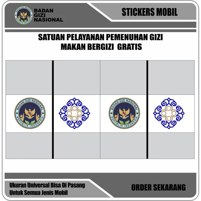 Stiker Kaca Pintu Dapur Batik 40 Cm