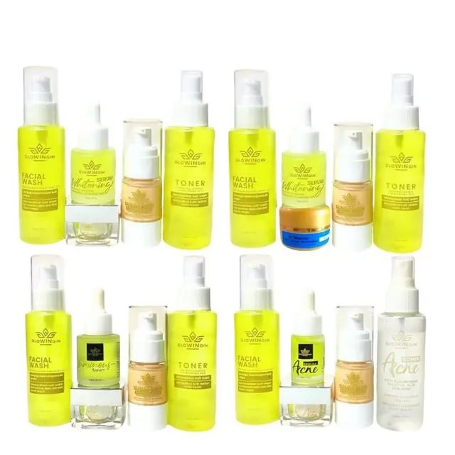Glowingin Skincare Paket Whitening Bpom Acne Luminous