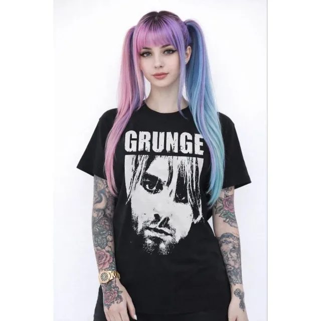 New Tshirt Kurt Cobain Band Nirvana Vintage Matterial Cotton Combed 24s Hitam