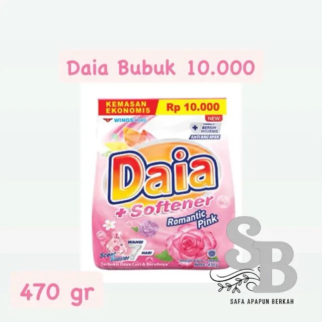 DAIA Deterjen Bubuk Pink 470 gr + 25 gr