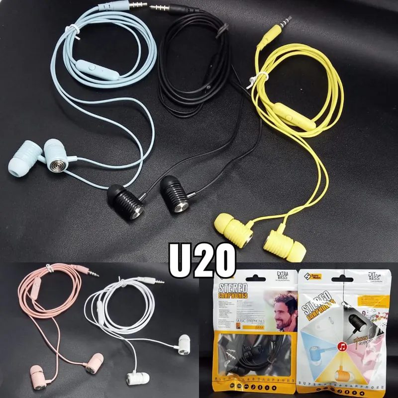 Handsfree Macaron U20 Mate Colour Hifi Extra Bass