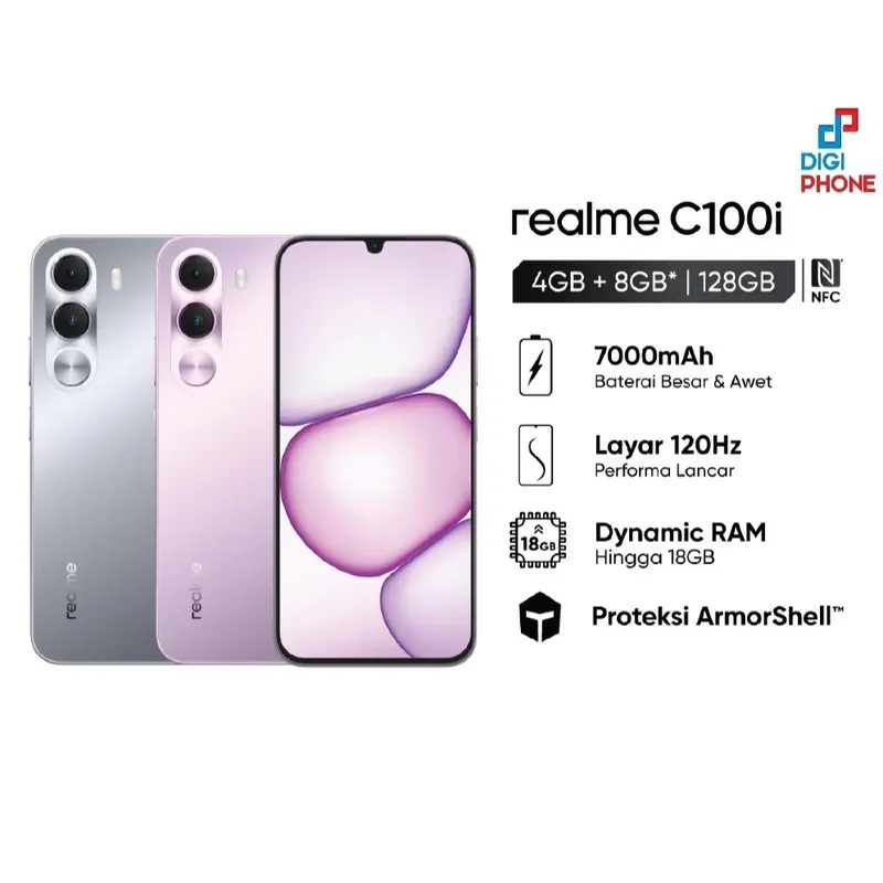 Realme C100i [8/256] Baterai Jumbo (7000mAH) ( Indonesia)