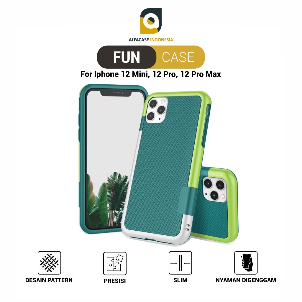 ALFACASE Case iPhone 12 Pro Mini Max - Fun - Casing 12 Series
